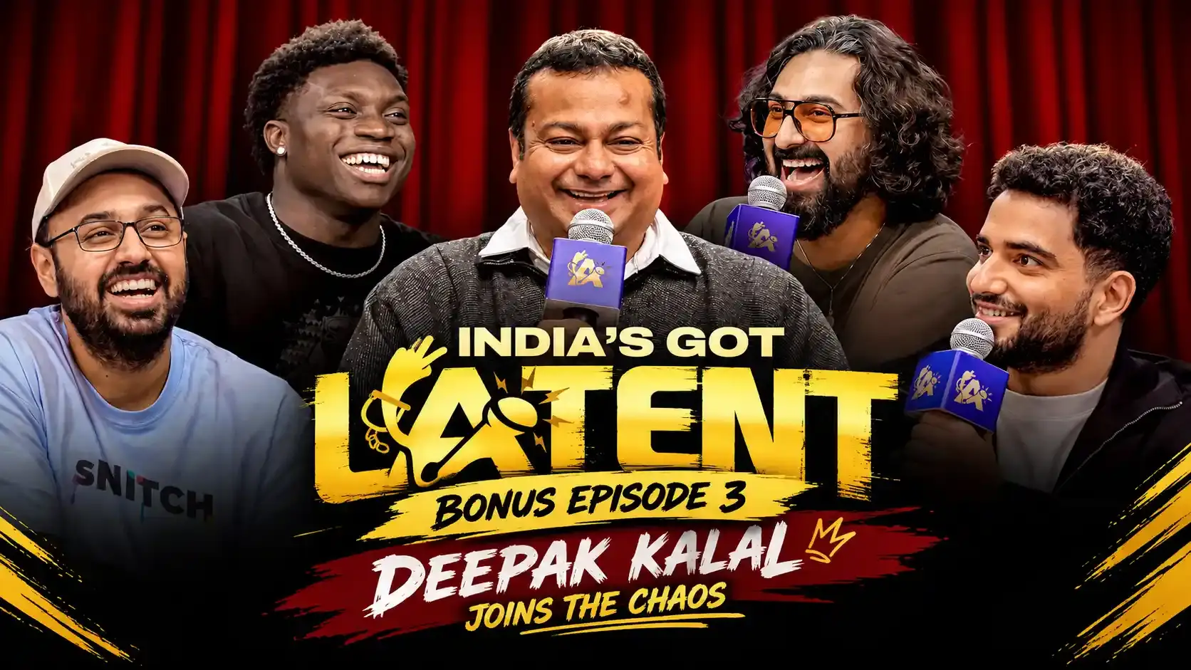 India's Got Latent Bonus Episode 3 cover featuring Deepak Kalal and the members-only panel