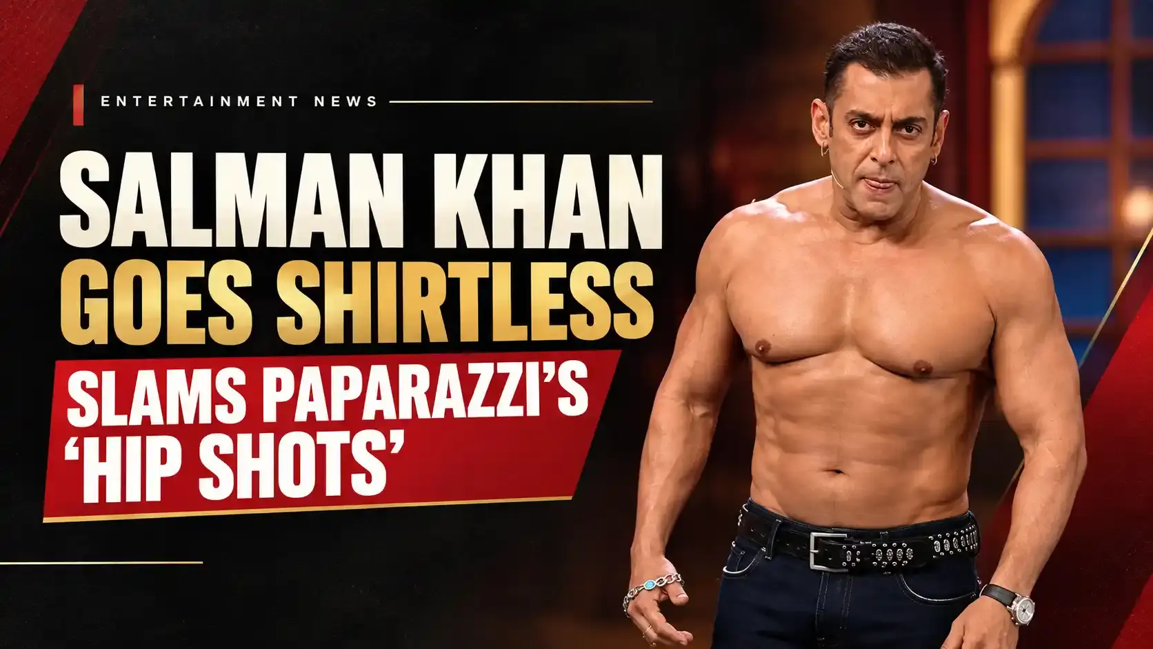 Salman Khan shirtless on Bigg Boss 20 Weekend Ka Vaar after slamming paparazzi hip shots
